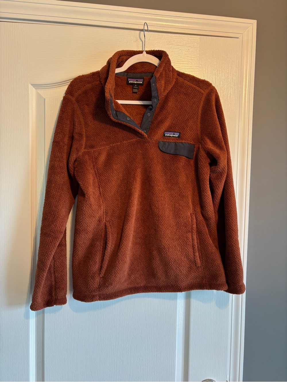 Patagonia brown 1/4 Snap-T Fleece Jacket ladies medium